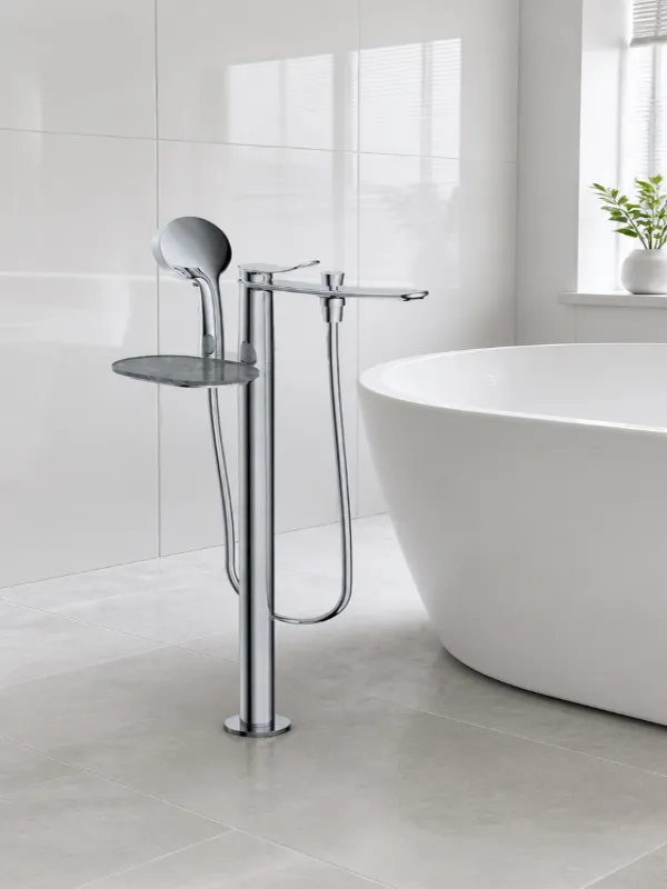 Grifo de bañera de piso