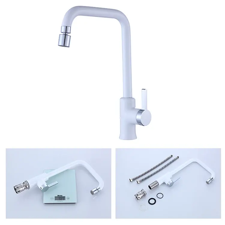 Modern Chrome Plating Kitchen Sink Faucets
