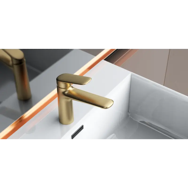 Grifos para lavabo en cascada de un solo orificio para lavabo de baño